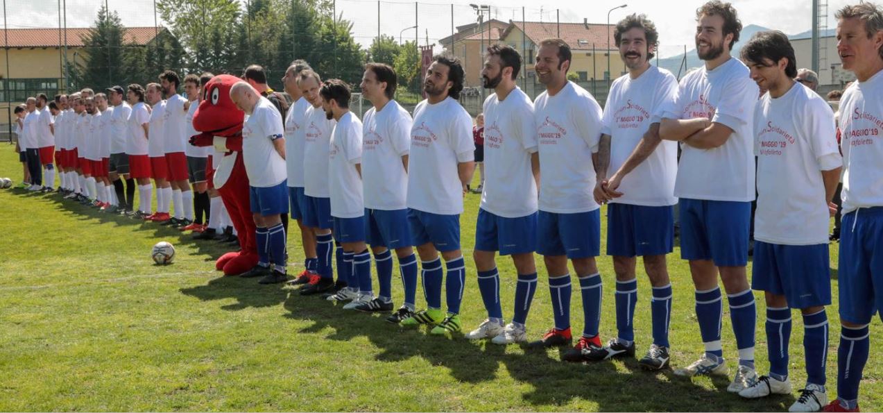 La Partita del cuore con la nazionale artisti